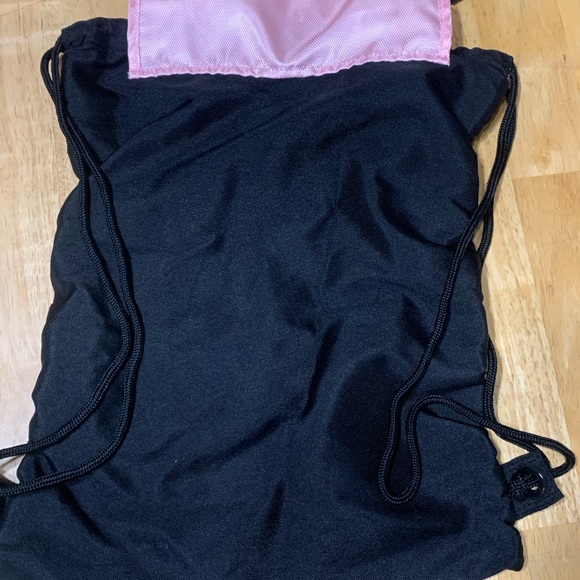 Adidas Drawstring Knapsack Pink Black NWOT - Picture 5 of 5